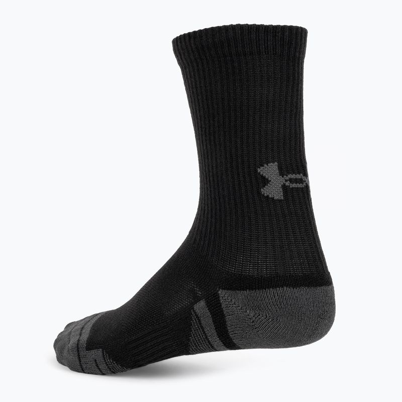 Under Armour Performance Tech 3pk Crew zokni fekete/fekete/sugár szürke 3