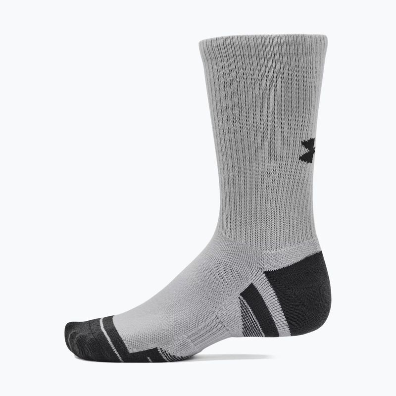 Under Armour Performance Tech 3pk Crew mod szürke/fehér/repülőszürke zokni 12
