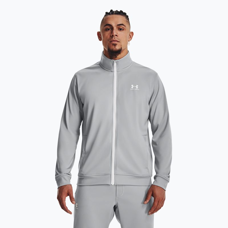 Férfi Under Armour Sportstyle Tricot mod szürke/fehér melegítőfelső