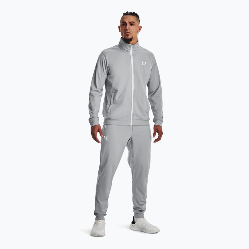 Férfi Under Armour Sportstyle Tricot mod szürke/fehér melegítőfelső 2