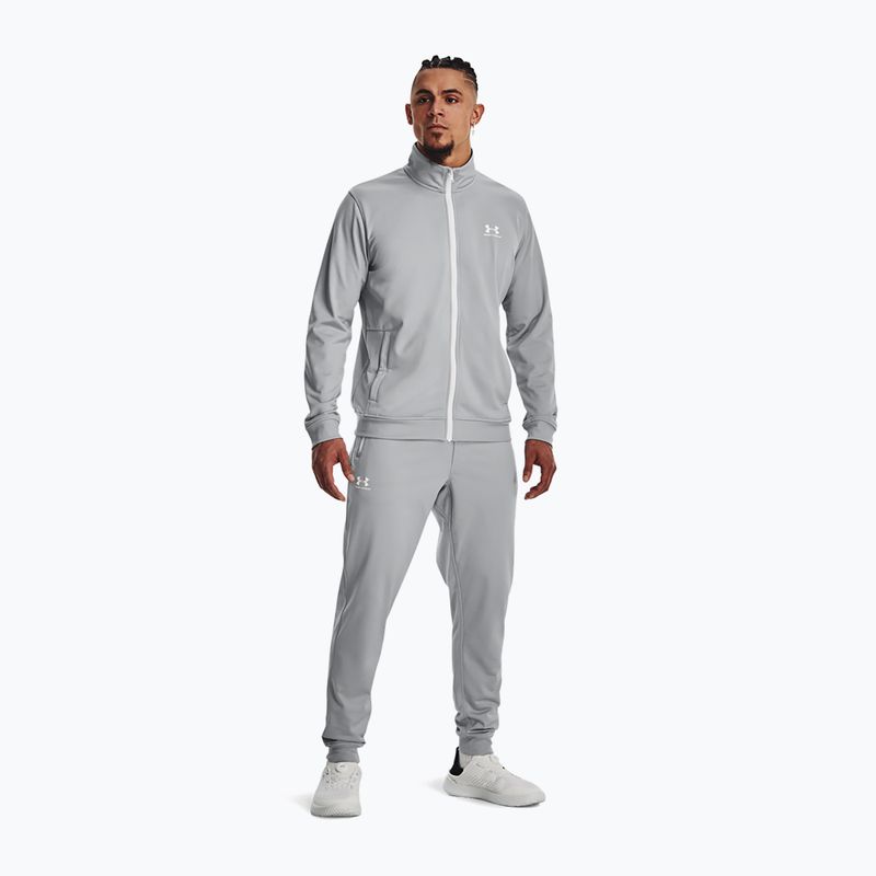 Férfi pulóver Under Armour Sportstyle Tricot mod gray/white 2