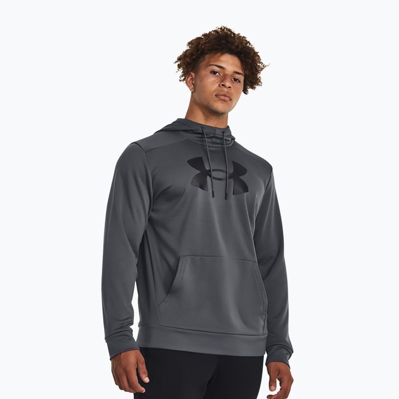 Férfi Under Armour Fleece Big Logo HD szürke/fekete pulóver szürke/fekete színben