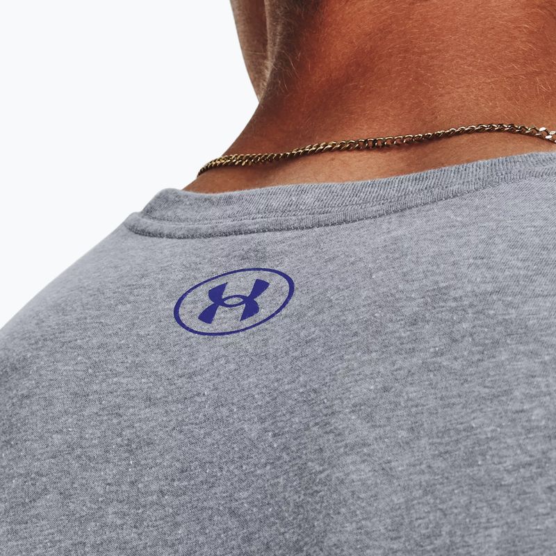 Férfi Under Armour Big Logo póló Fill steel light heather/fekete/royal 4