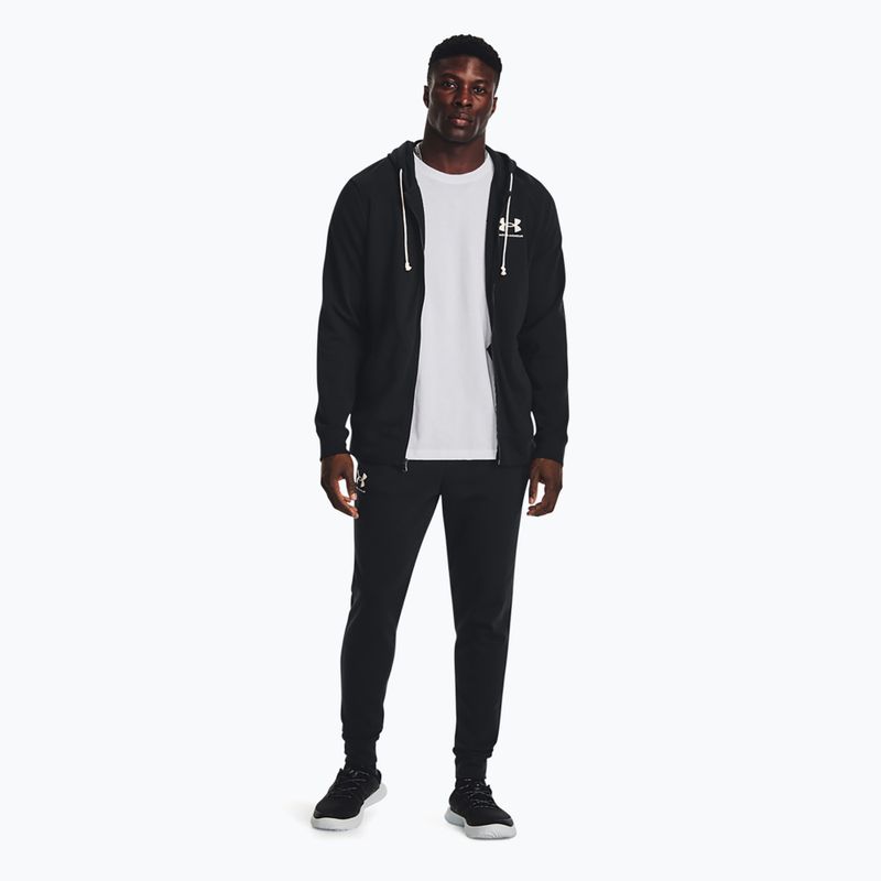 férfi nadrág Under Armour Rival Terry Jogger black/onyx white 2