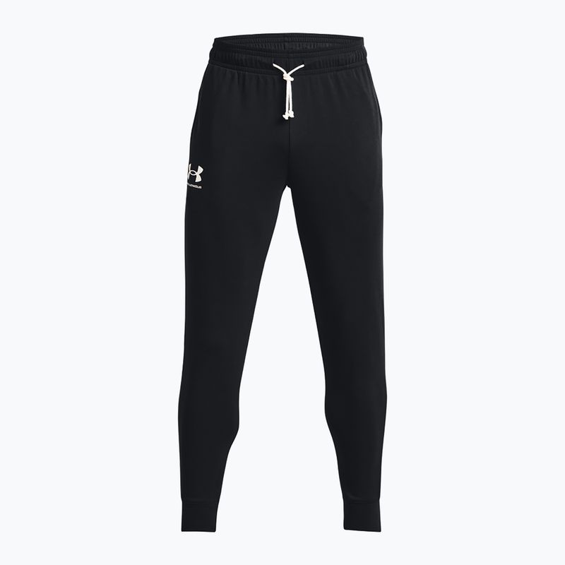 férfi nadrág Under Armour Rival Terry Jogger black/onyx white 5