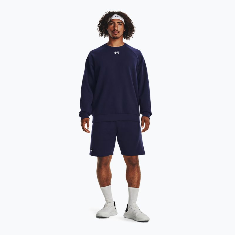 Férfi Under Armour Rival Fleece Crew midnight navy/fehér melegítőfelső 2