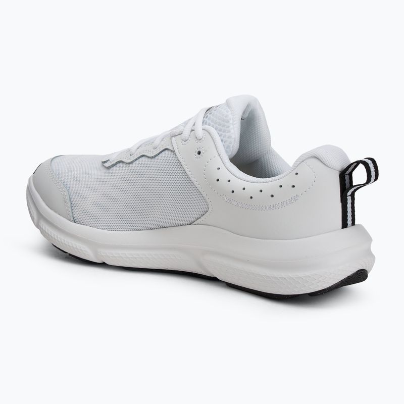 Under Armour Charged Assert 10 férfi futócipő fehér/fekete/fekete 3
