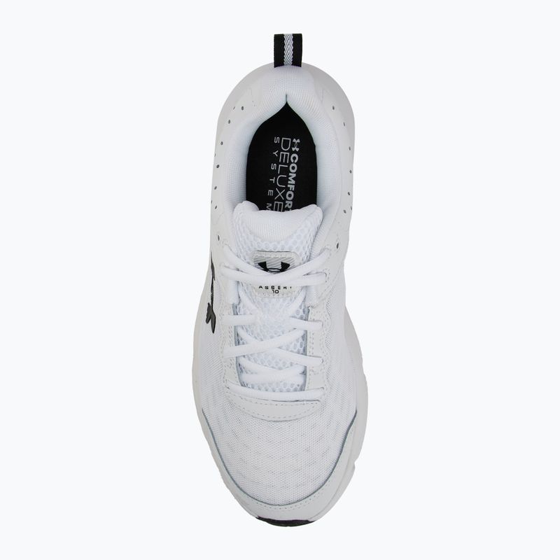 Under Armour Charged Assert 10 férfi futócipő fehér/fekete/fekete 5