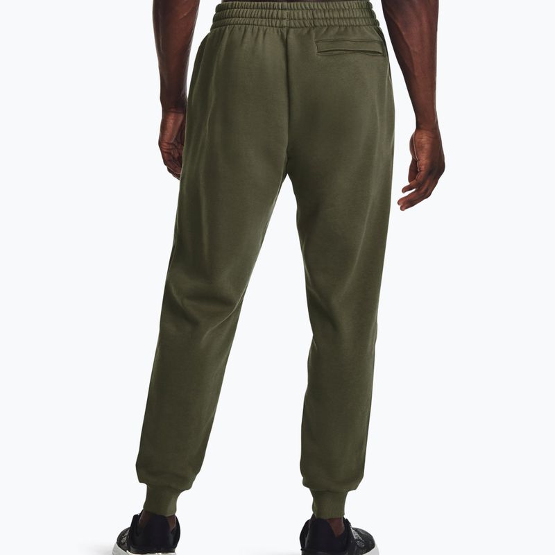 Under Armour férfi edzőnadrág Rival Fleece Joggers marine zöld/fehér színből 2