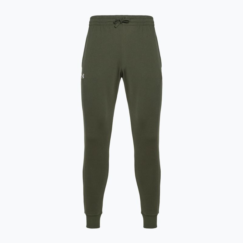 Under Armour férfi edzőnadrág Rival Fleece Joggers marine zöld/fehér színből 4