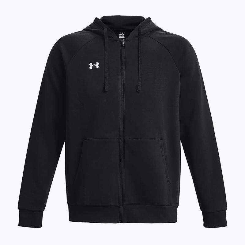 Férfi melegítőfelső Under Armour Rival Fleece FZ Hoodie black/white 6