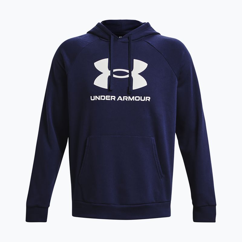 Férfi Under Armour Rival Fleece Logo HD midnight navy/fehér melegítőfelső 5