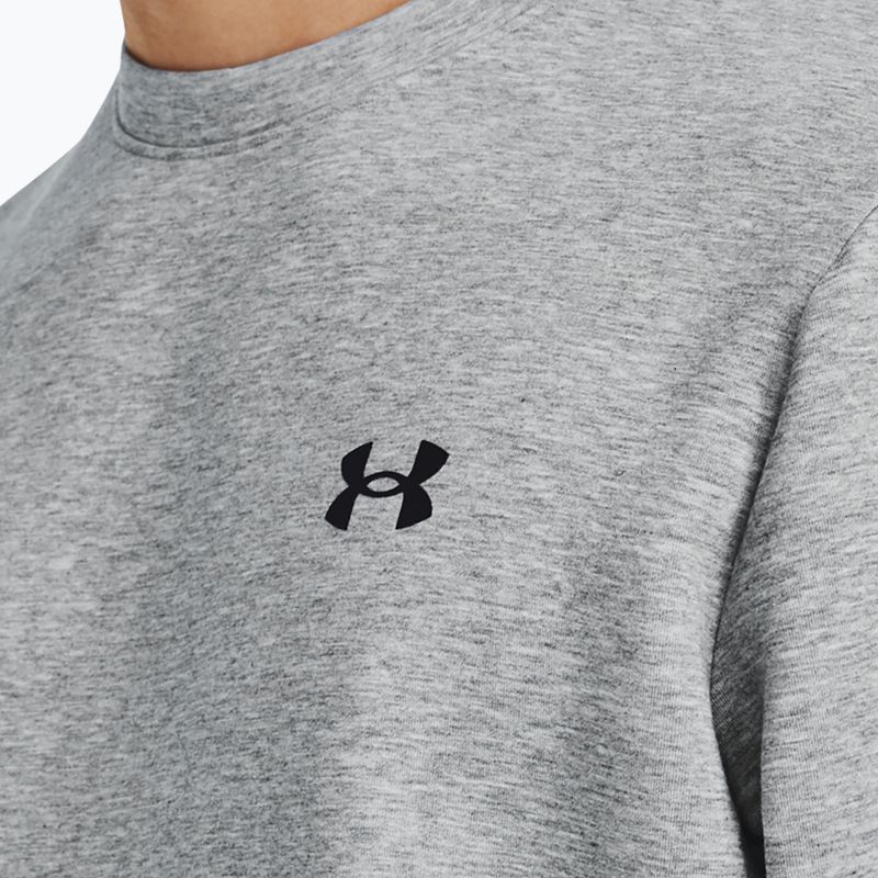 Férfi pulóver Under Armour Unstoppable Fleece Crew mod gray/black 4