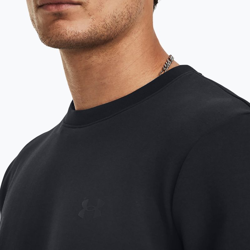 Férfi pulóver Under Armour Unstoppable Fleece Crew black/black 4