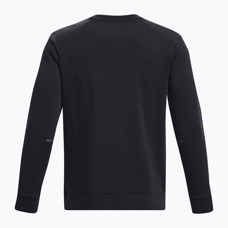 Férfi pulóver Under Armour Unstoppable Fleece Crew black/black 6