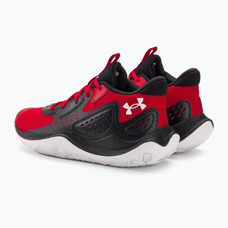 Under Armour Jet'23 piros/fekete/fehér kosárlabda cipő 3