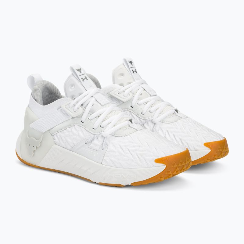 férfi edzőcipő Under Armour Project Rock 6 white/white/halo gray 4