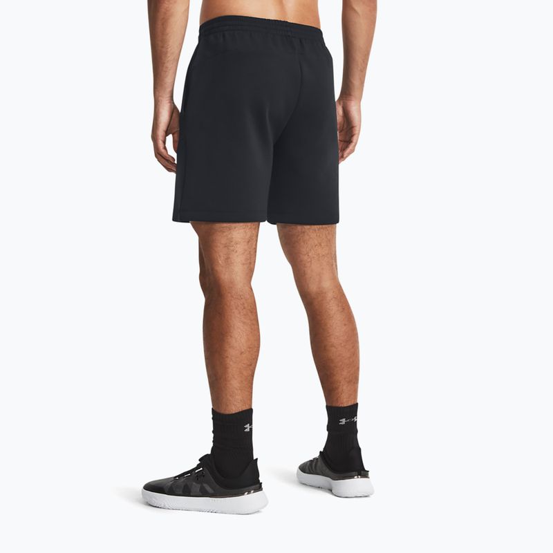 Under Armour Unstoppable Fleece férfi edzőshort black/black 3
