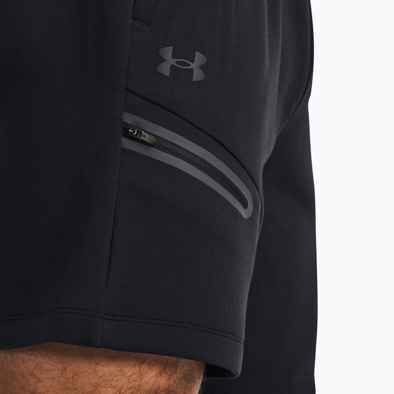 Under Armour Unstoppable Fleece férfi edzőshort black/black 4