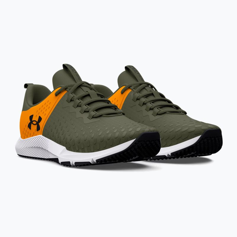 Under Armour Charged Engage 2 férfi edzőcipő marine zöld/formula narancs/fekete színben 12