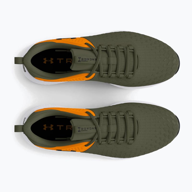 Under Armour Charged Engage 2 férfi edzőcipő marine zöld/formula narancs/fekete színben 13