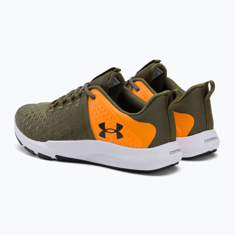 Under Armour Charged Engage 2 férfi edzőcipő marine zöld/formula narancs/fekete színben 3