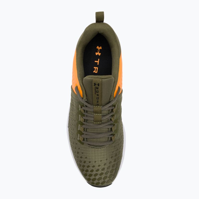 Under Armour Charged Engage 2 férfi edzőcipő marine zöld/formula narancs/fekete színben 6