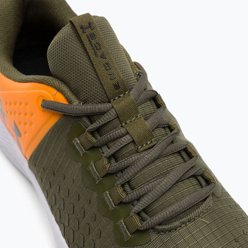 Under Armour Charged Engage 2 férfi edzőcipő marine zöld/formula narancs/fekete színben 8