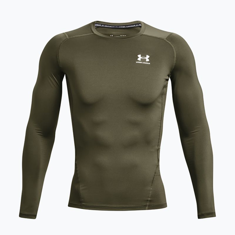 Under Armour férfi hosszú ujjú edző Ua HG Armour Comp LS marine zöld/fehér színű edzőruha 4