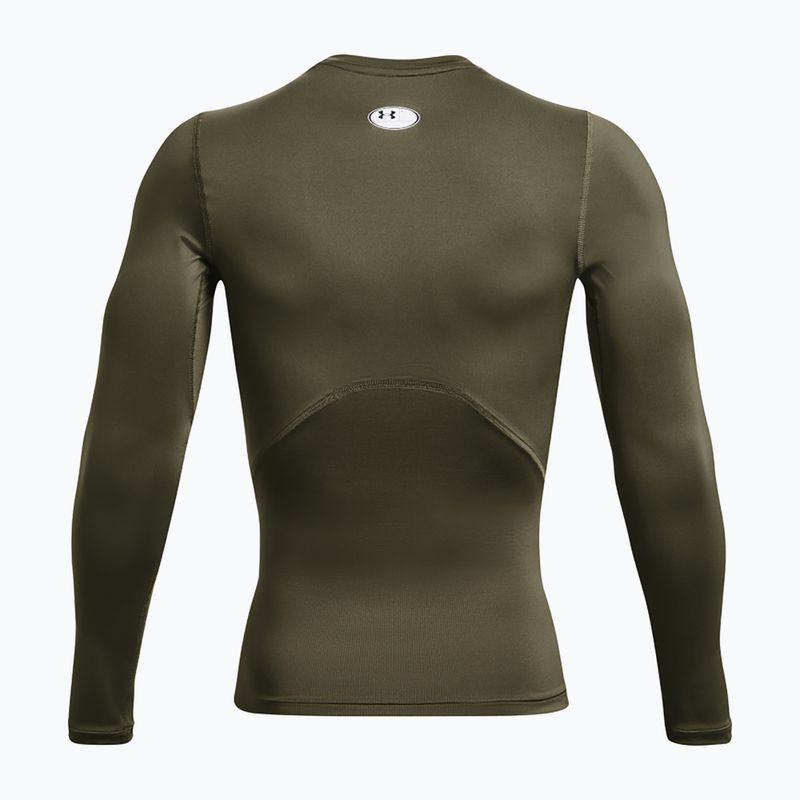 Under Armour férfi hosszú ujjú edző Ua HG Armour Comp LS marine zöld/fehér színű edzőruha 5