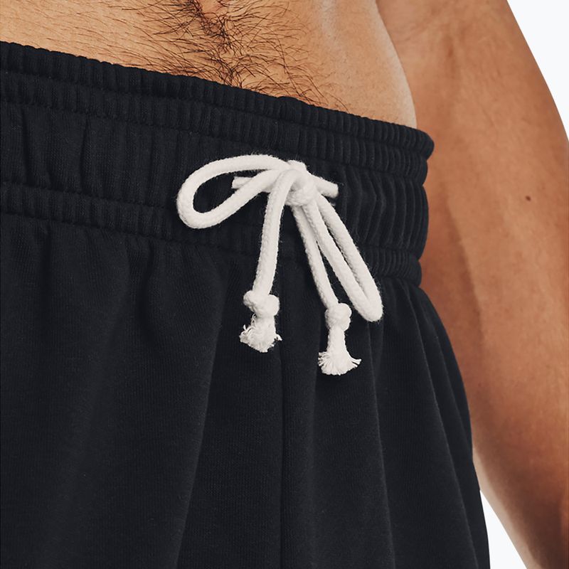 Under Armour férfi Rival Terry 6in fekete/onyx fehér rövidnadrág 4