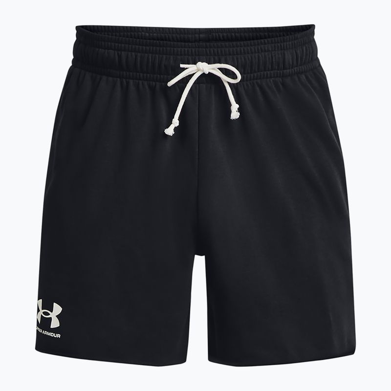 Under Armour férfi Rival Terry 6in fekete/onyx fehér rövidnadrág 5