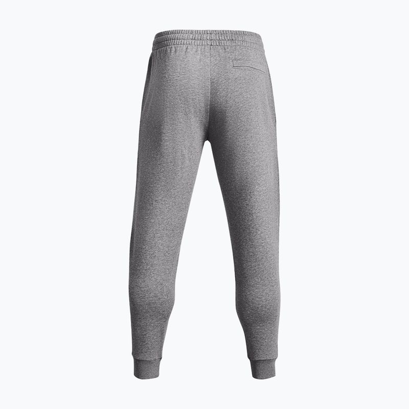 Under Armour férfi Rival Fleece Joggers edzőnadrág castlerock light heather/fehér edzőnadrág 4