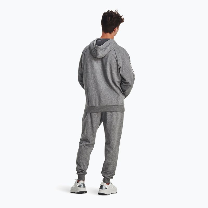 Under Armour férfi Rival Fleece Suit castlerock light heather/fehér edzőruha 2