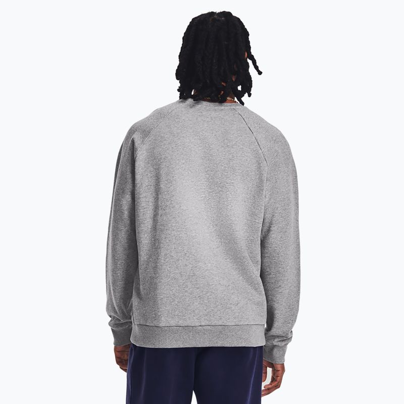 Férfi melegítőfelső Under Armour Rival Fleece Crew castlerock light heather/white 3