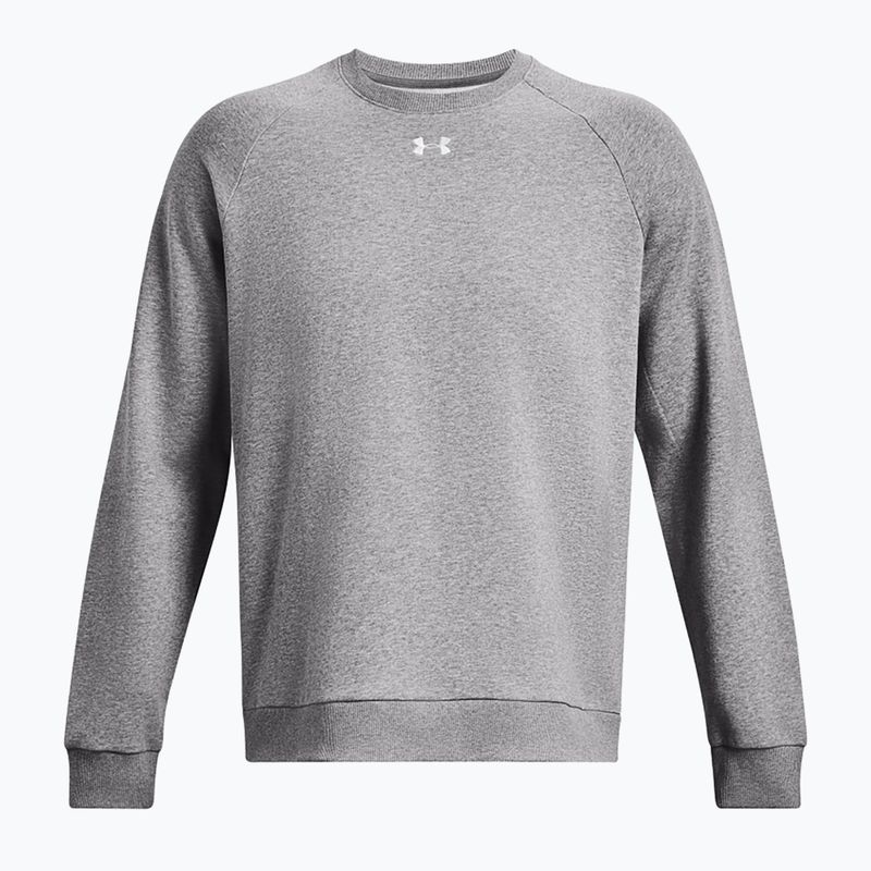 Férfi melegítőfelső Under Armour Rival Fleece Crew castlerock light heather/white 5