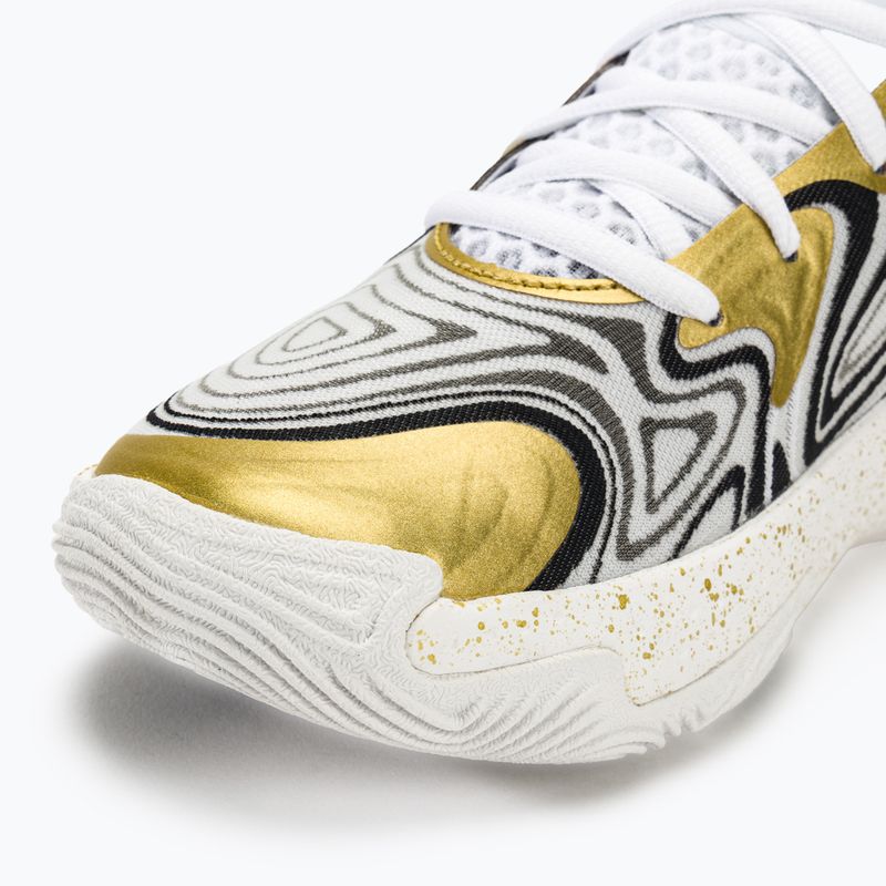 kosárlabda cipő Under Armour Spawn 6 white/black/metallic gold 7