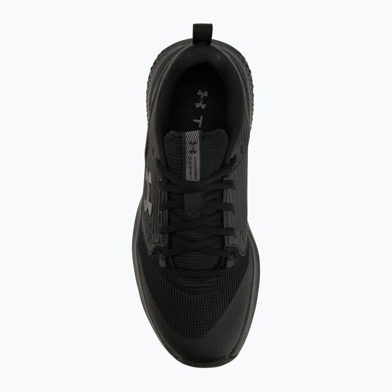 Under Armour Commit 4 fekete/ultimate black/castlerock férfi edzőcipő 5