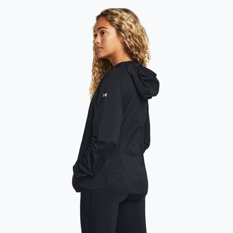 Női futódzseki Under Armour Phantom Windbreaker black/white/white 2