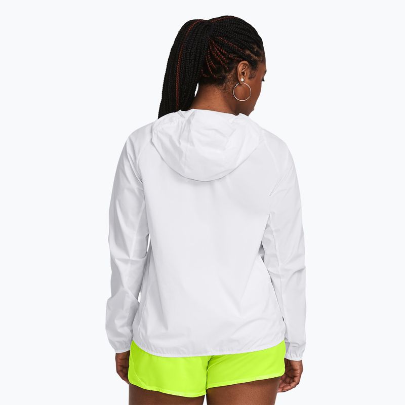 Női futódzseki Under Armour Phantom Windbreaker white/high-vis yellow/high-vis yellow 2