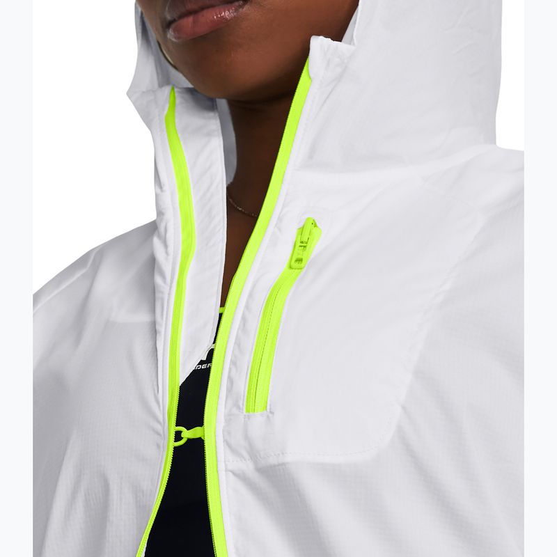 Női futódzseki Under Armour Phantom Windbreaker white/high-vis yellow/high-vis yellow 3