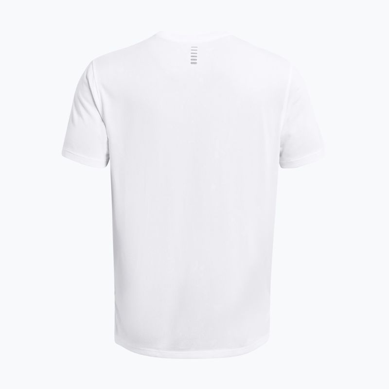 Férfi futópóló Under Armour Streaker Splatter white/white/reflective 5