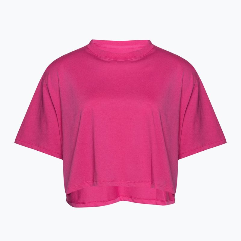 női edzőpóló Under Armour Campus Boxy Crop astro pink/black