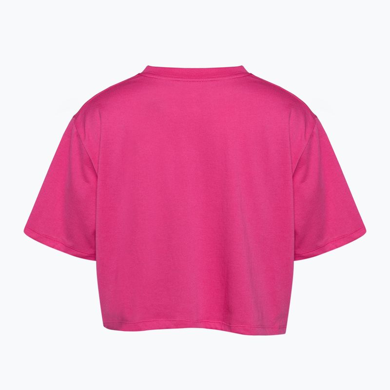 női edzőpóló Under Armour Campus Boxy Crop astro pink/black 2