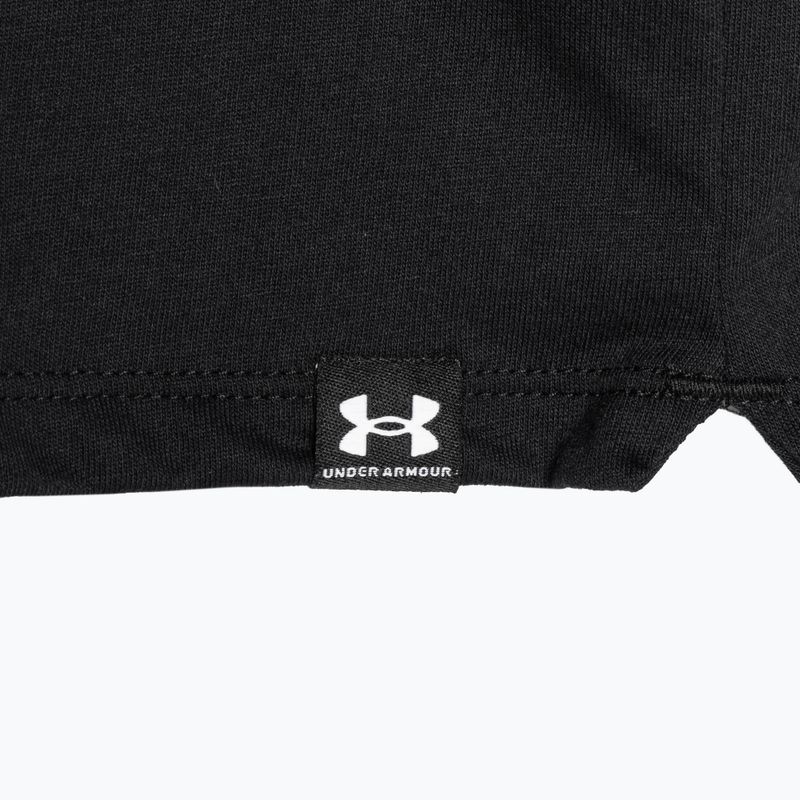 női edzőpóló Under Armour Campus Boxy Crop black/white 5