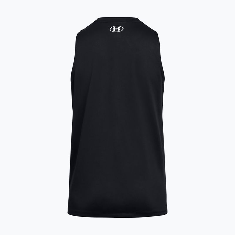 Női edző póló Under Armour Tech Tank Solid black/white 2