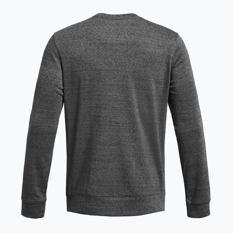 Férfi melegítőfelső Under Armour Rival Terry Lc Crew castlerock light heather/onyx white 4