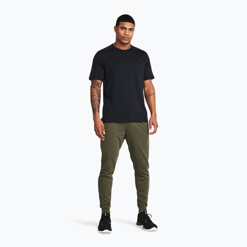 Férfi Under Armour Rival Terry Jogger nadrág marine green/onyx white színben 2
