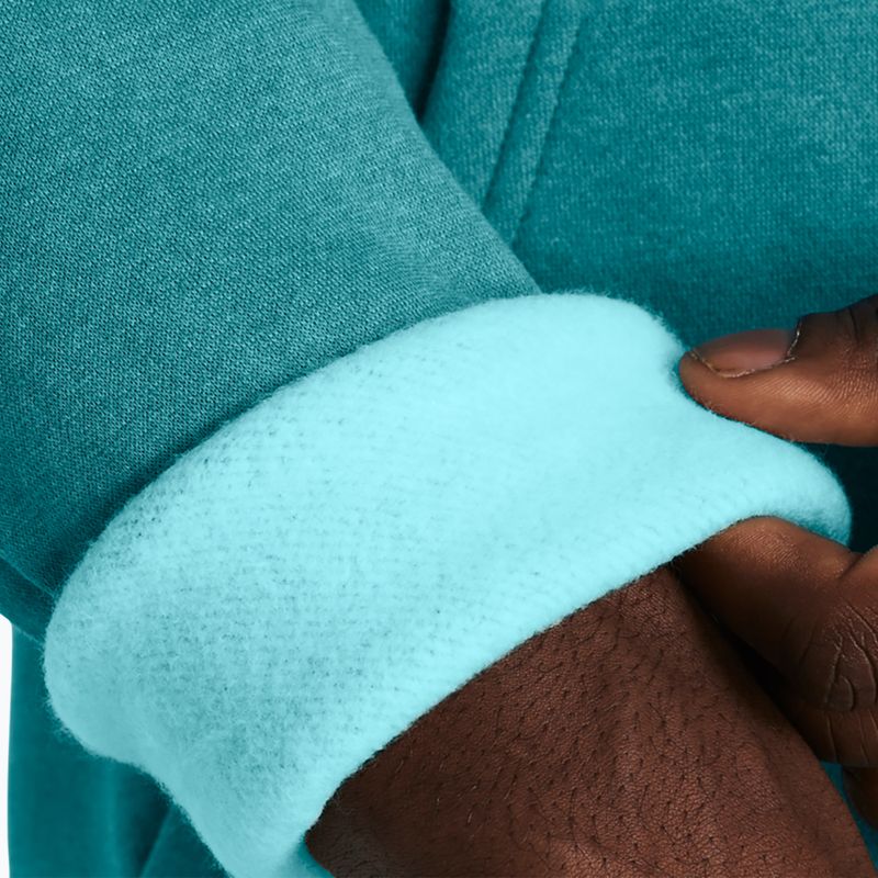 Férfi melegítőfelső Under Armour Essential Fleece Hoodie circuit teal light heather/circuit teal 4