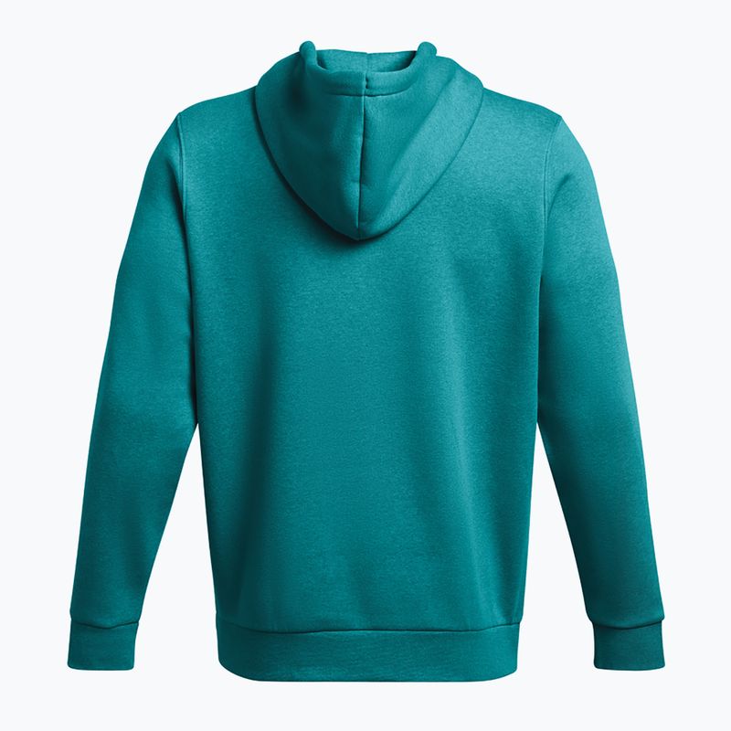 Férfi melegítőfelső Under Armour Essential Fleece Hoodie circuit teal light heather/circuit teal 6